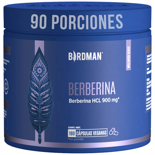 Berberina HCL 900mg - 180 Cápsulas
