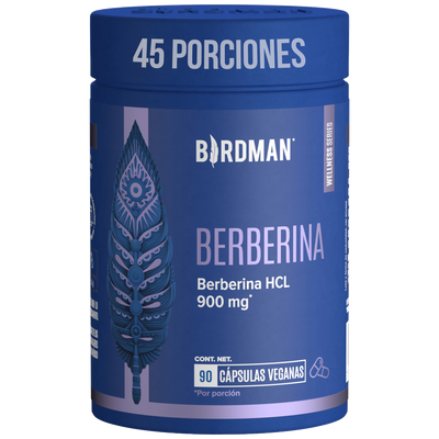 Berberina HCL - 90 Cápsulas - 45 Porciones