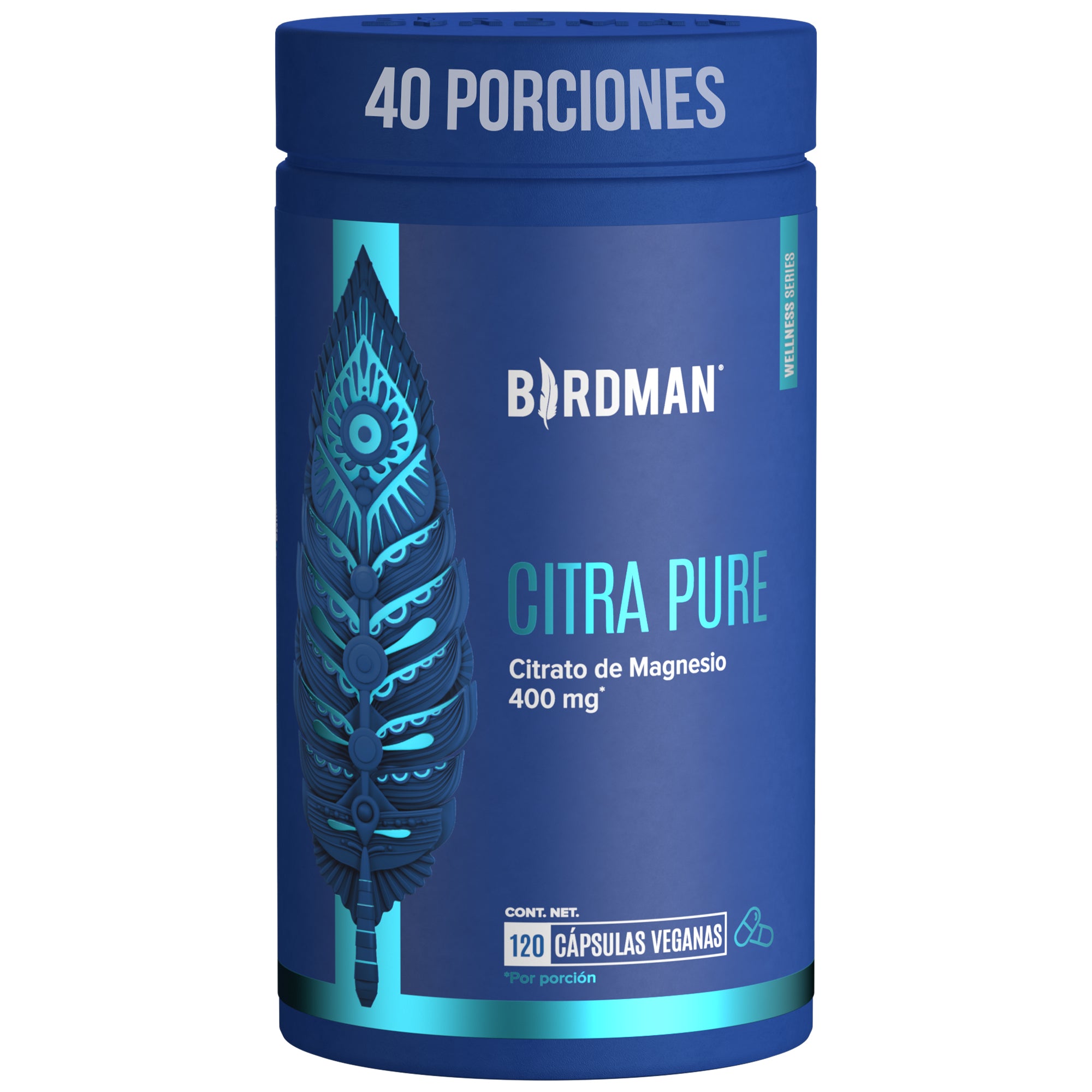 Citrato de Magnesio - 120 Cápsulas - 40 Porciones
