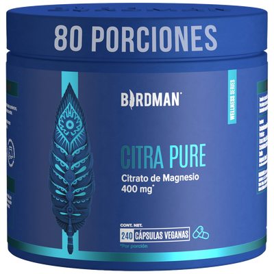 Citrato de Magnesio - 240 Cápsulas - 80 Porciones