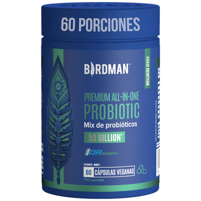 Premium All-In-One Probiotic - Probióticos con 50 Billones de UFC - 60 Cápsulas - 60 Porciones