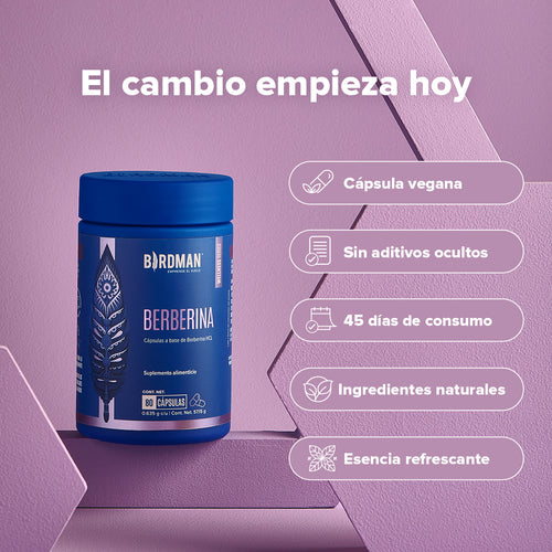 Berberina HCL 900mg - 90 Cápsulas