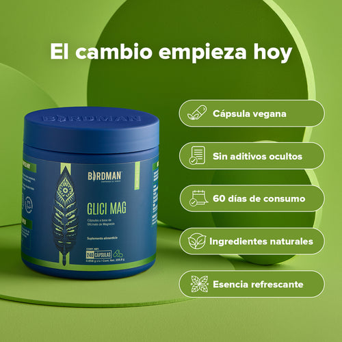 Glicinato de Magnesio 400mg - 240 Cápsulas