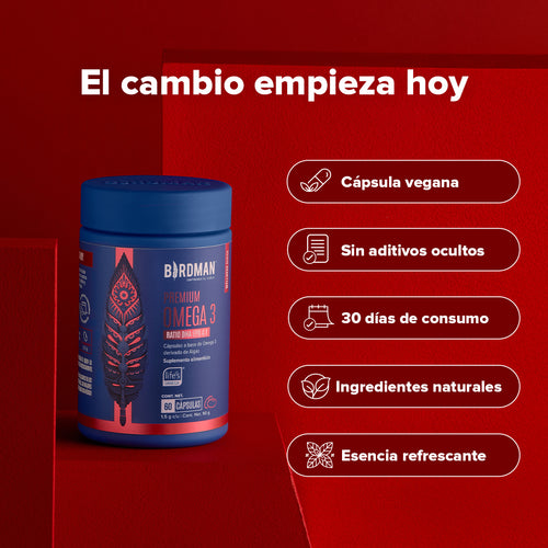 Premium Omega 3 - DHA 620mg & EPA 170mg - 60 Cápsulas