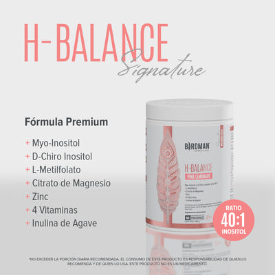 H-Balance: Inositol con Magnesio y Vitaminas - Pink Lemonade - 444g