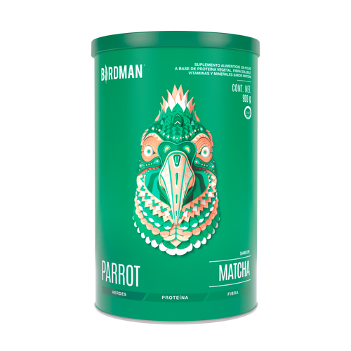 Parrot Greens & Protein - Proteína en Polvo con Verdes & Vitaminas - Matcha 900 g