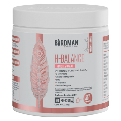 H-Balance - Inositol con Magnesio y Vitaminas - Pink Lemonade - 222g