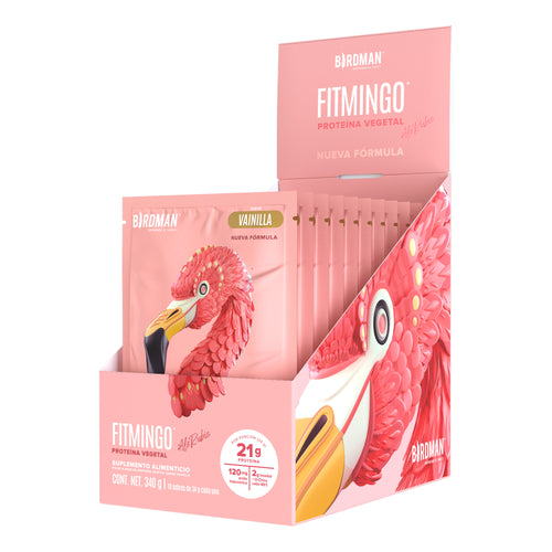 Fitmingo Protein Proteína en Polvo con Inositol & Vitaminas - Vainilla 10 pack sobres