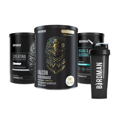 Performance Pack - Falcon Performance 1.140kg + Creatina + BCAAs + Shaker Bundle