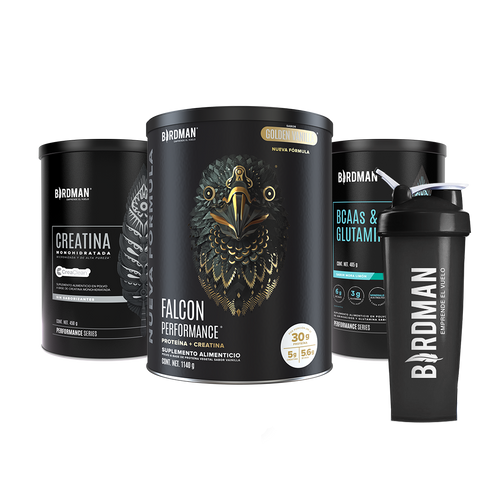 Performance Pack - Falcon Performance 1.140kg + Creatina + BCAAs + Shaker Bundle