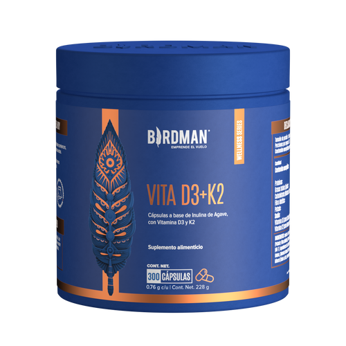 Vitamina D3 + K2 - 400UI - 300 Cápsulas