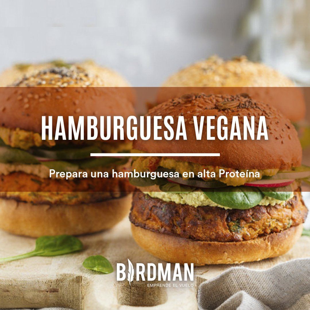 Receta de Hamburguesa Vegana Alta en Proteína