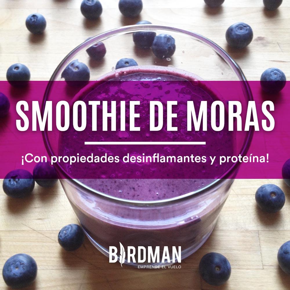 Smoothie de Moras y Jengibre Alto en Proteína