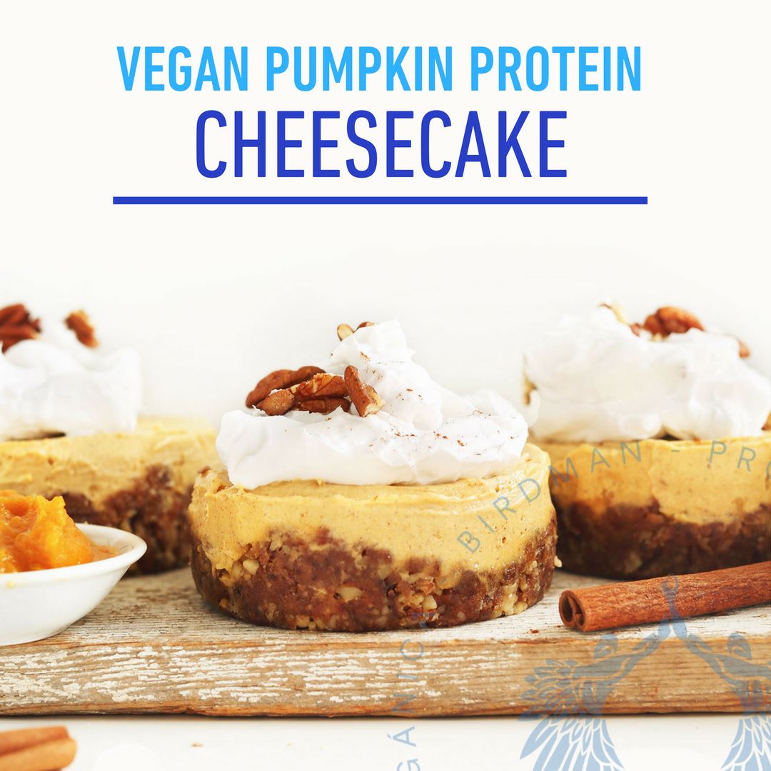 VEGAN PUMPKIN PROTEIN CHEESECAKE