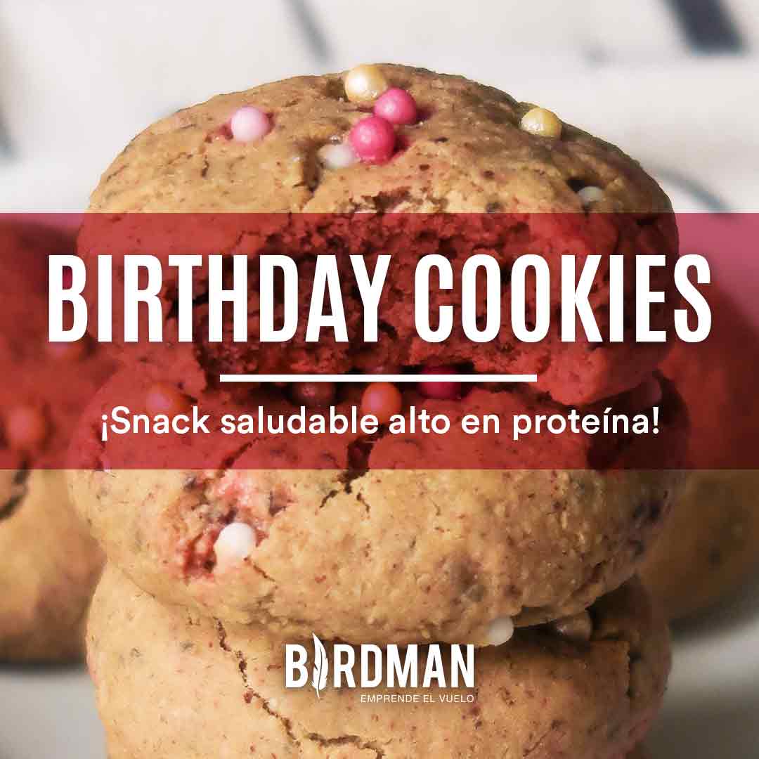 Galletas Birthday Cake con Proteína | VidaBirdman