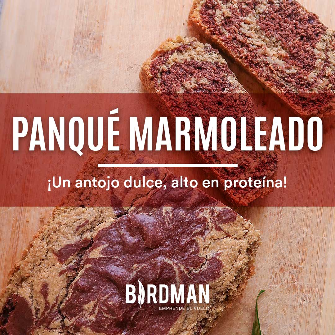 Panqué Marmoleado Proteico Casero | VidaBirdman