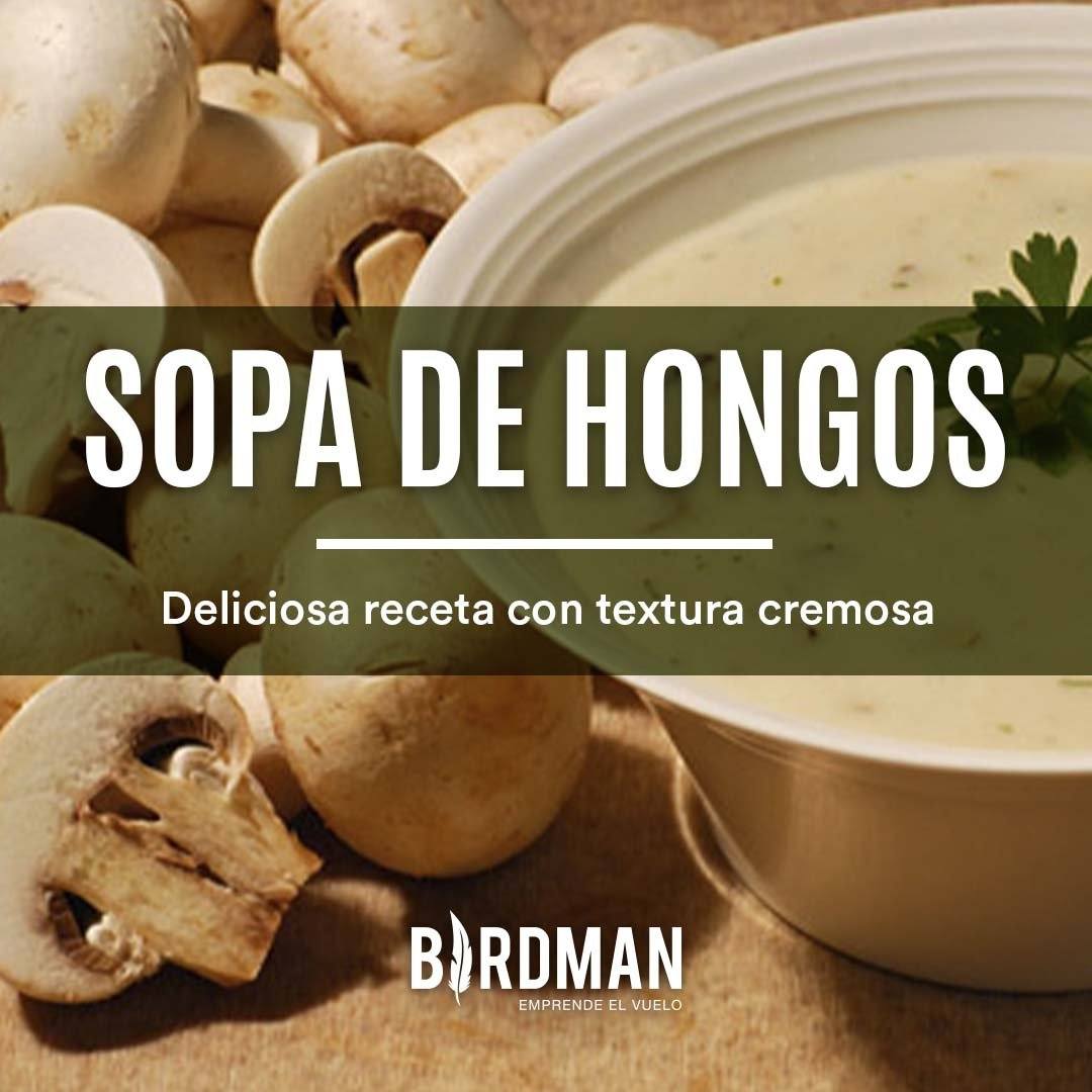 Sopa Gourmet Vegana Cremosa de Hongos