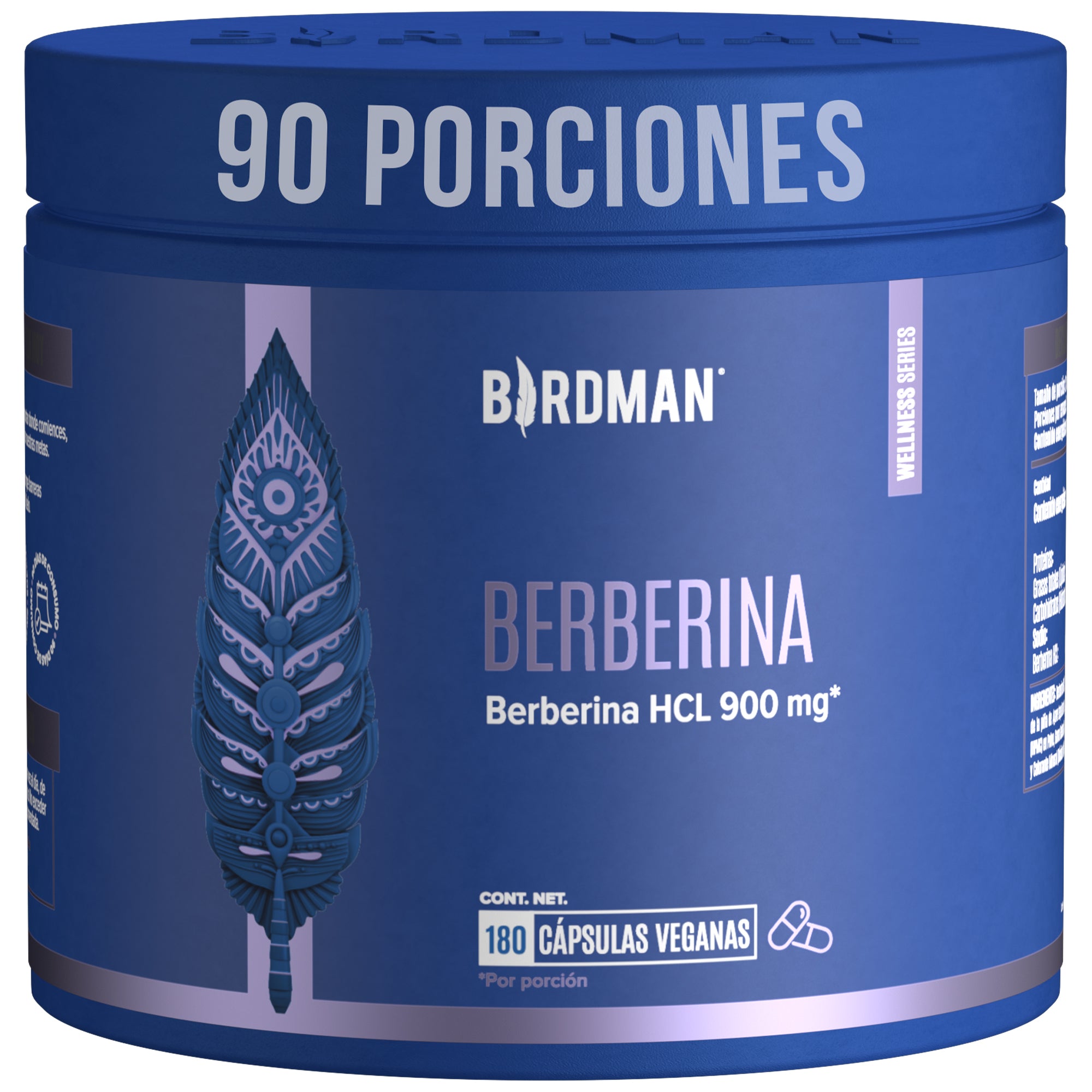 Berberina HCL - 180 Cápsulas - 90 Porciones