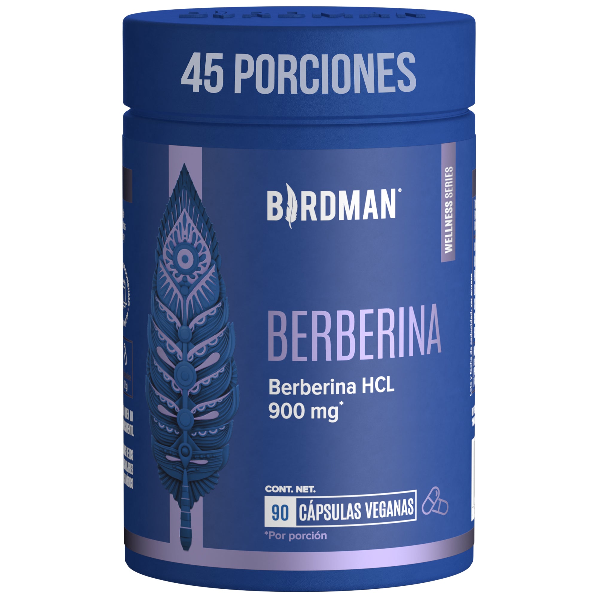 Berberina HCL - 90 Cápsulas - 45 Porciones