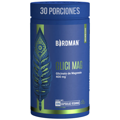 Glicinato de Magnesio - 120  Cápsulas - 30 Porciones