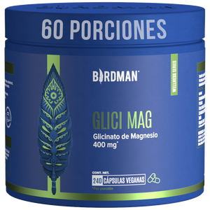 Glicinato de Magnesio - 240  Cápsulas - 60 Porciones