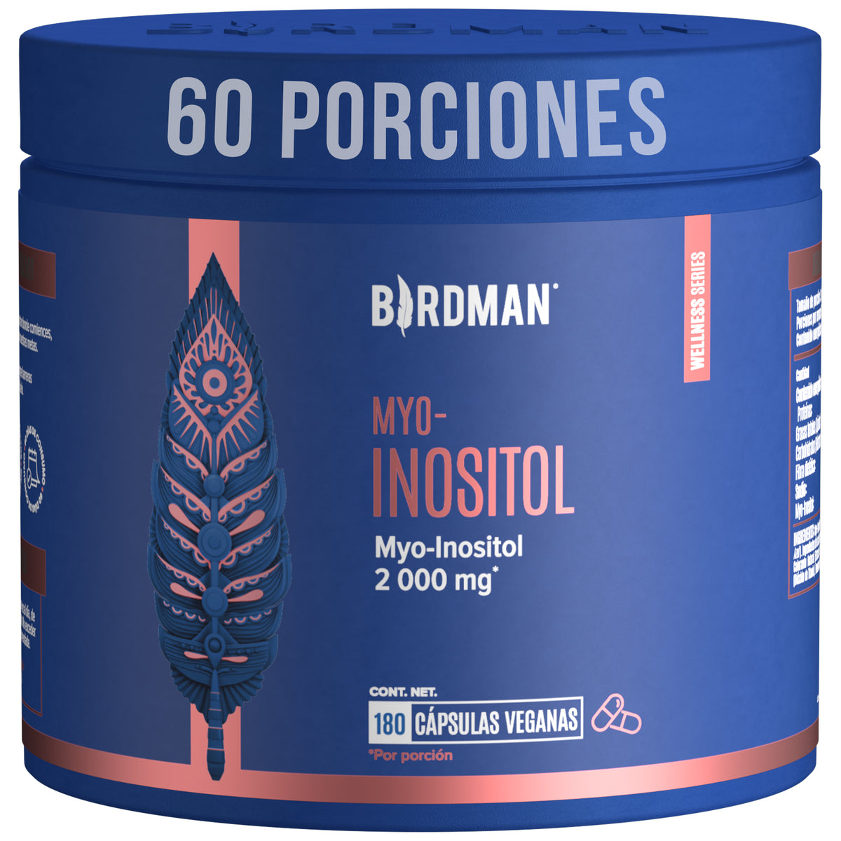 Myo-Inositol - 180 Cápsulas - 60 Porciones — Birdman MX