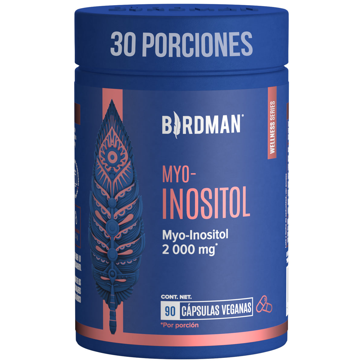 Inositol Cap Myo-Inositol - 90 Cápsulas - 30 Porciones — Birdman MX