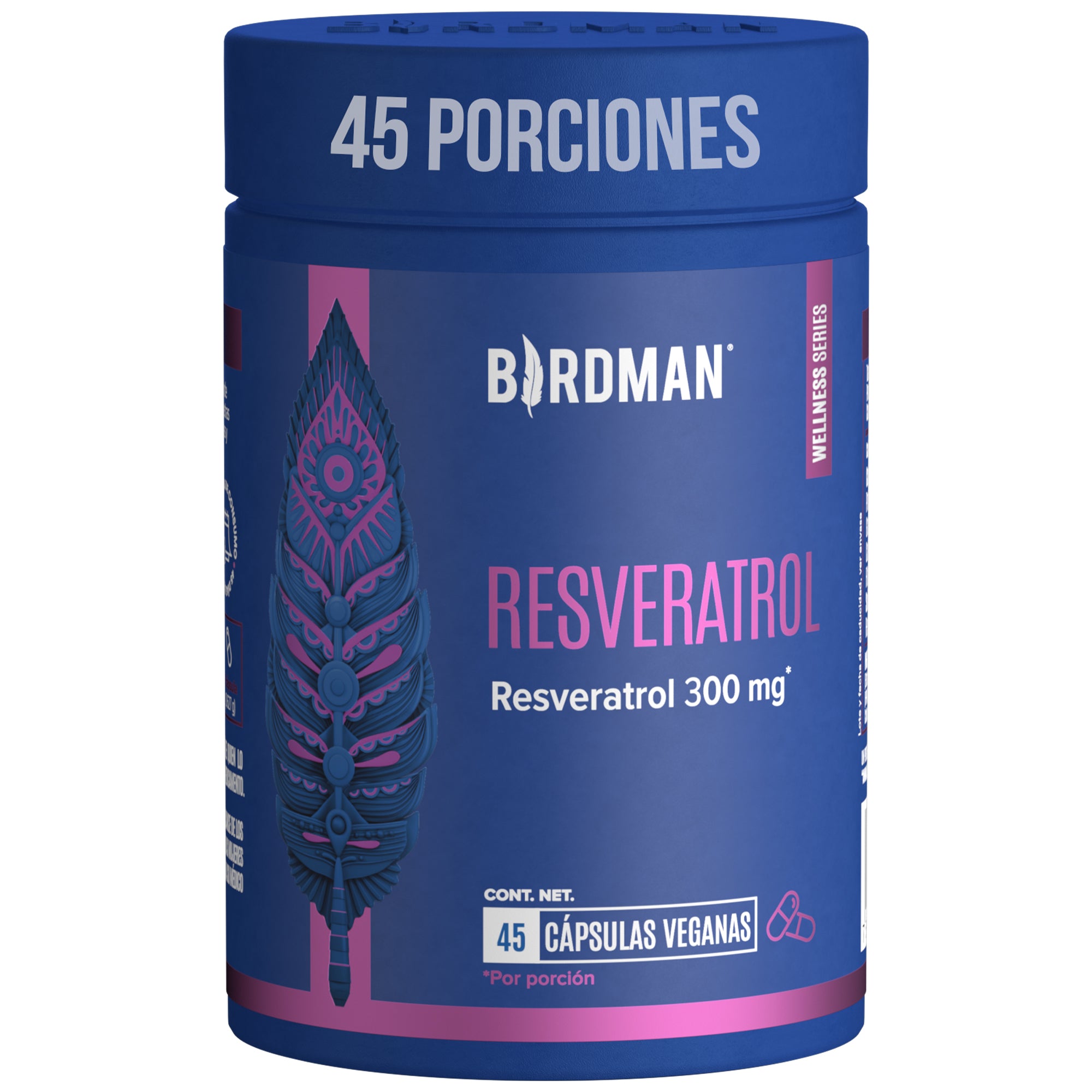 Resveratrol -  45 Cápsulas - 45 Porciones