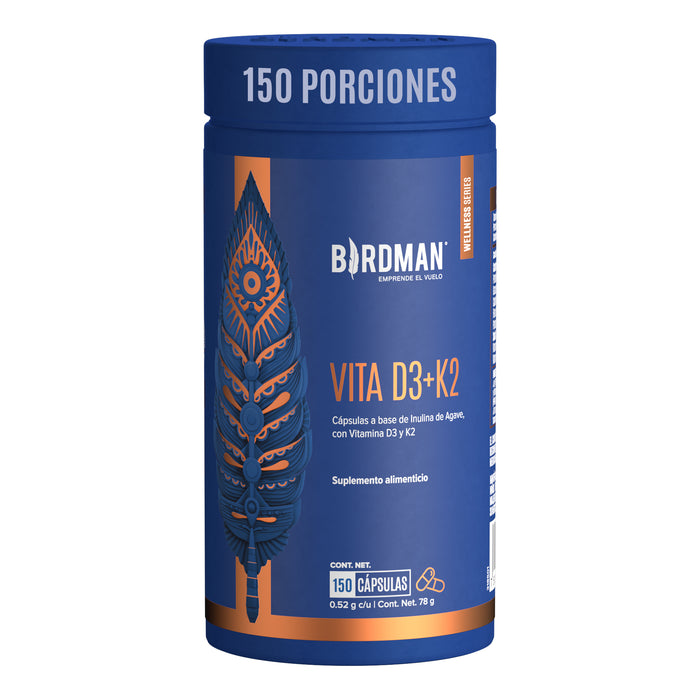 Vitamina D3 + K2 - 150 Porciones
