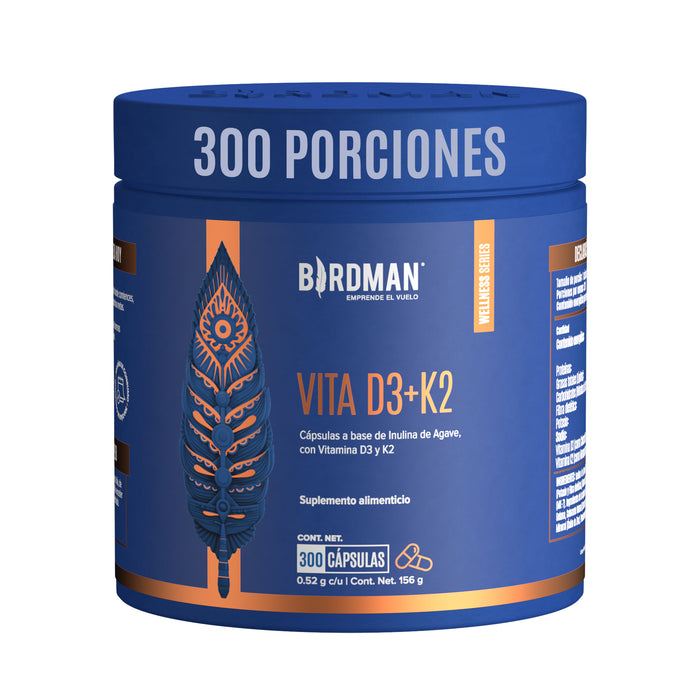 Vitamina D3 + K2 - 300 Porciones