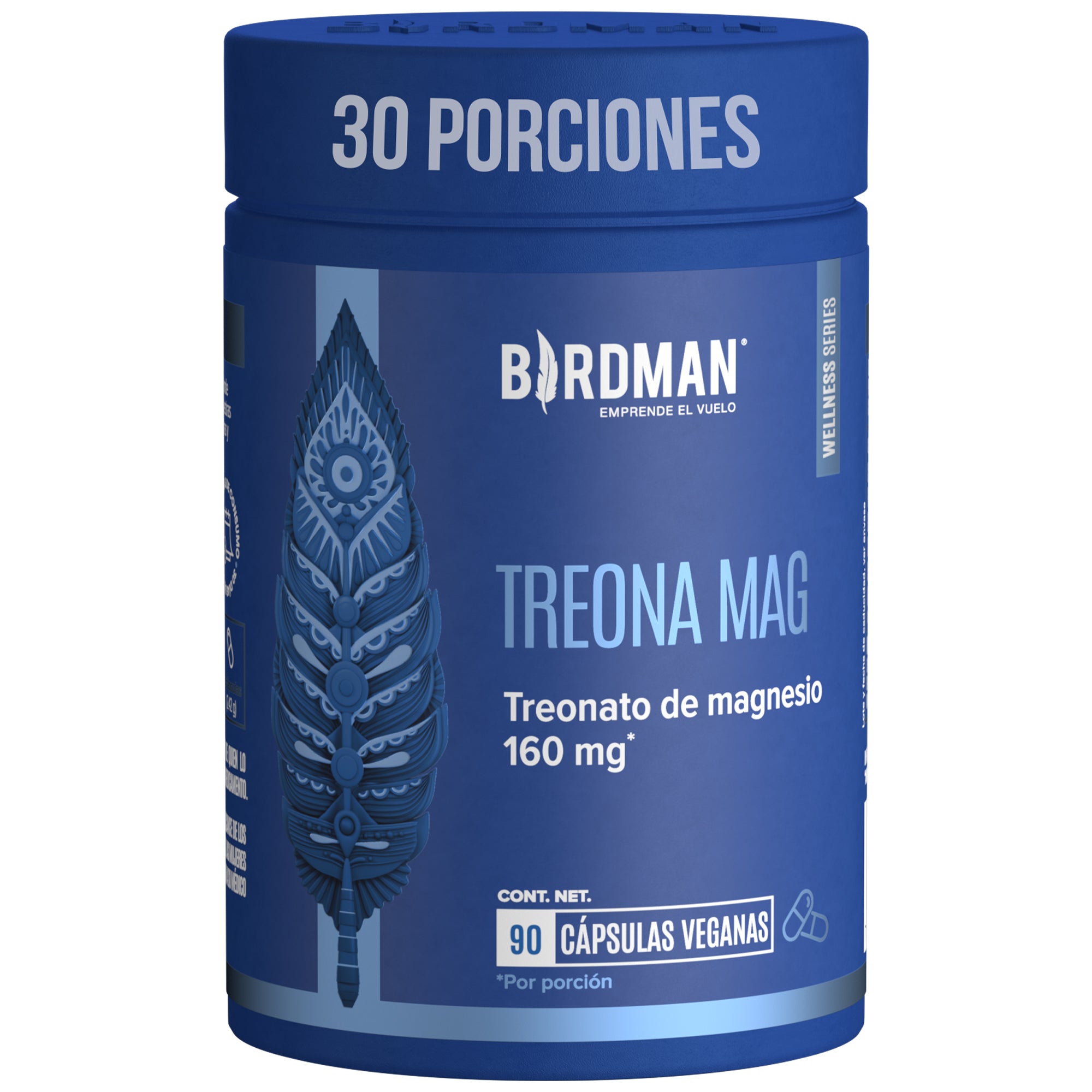 Treonato de Magnesio - 90 Cápsulas - 30 Porciones