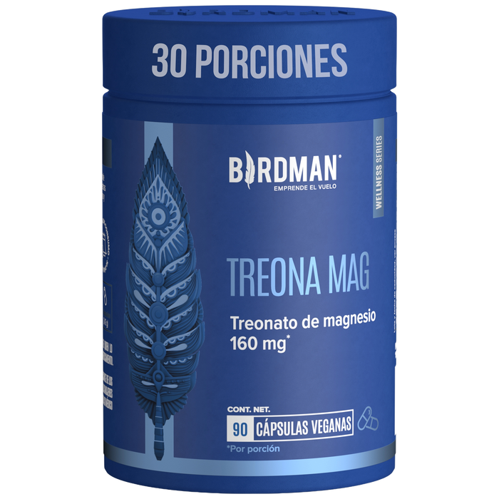 Treonato de Magnesio - 90 Cápsulas - 30 Porciones