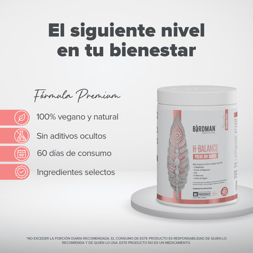 H-Balance: Inositol con Magnesio y Vitaminas - Sin Sabor - 444g