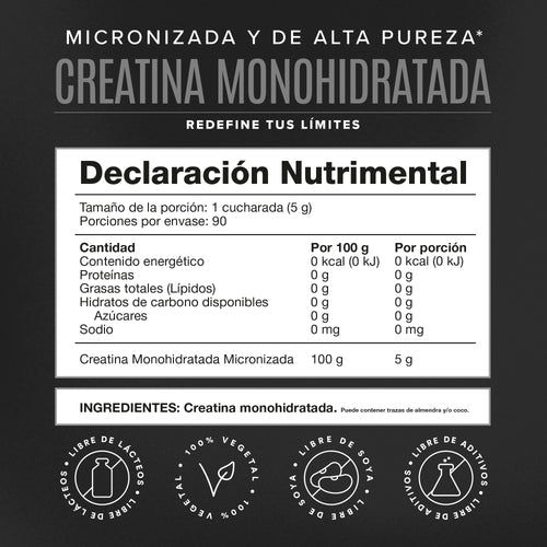 Creatina Monohidratada 450 g - 90 Servicios
