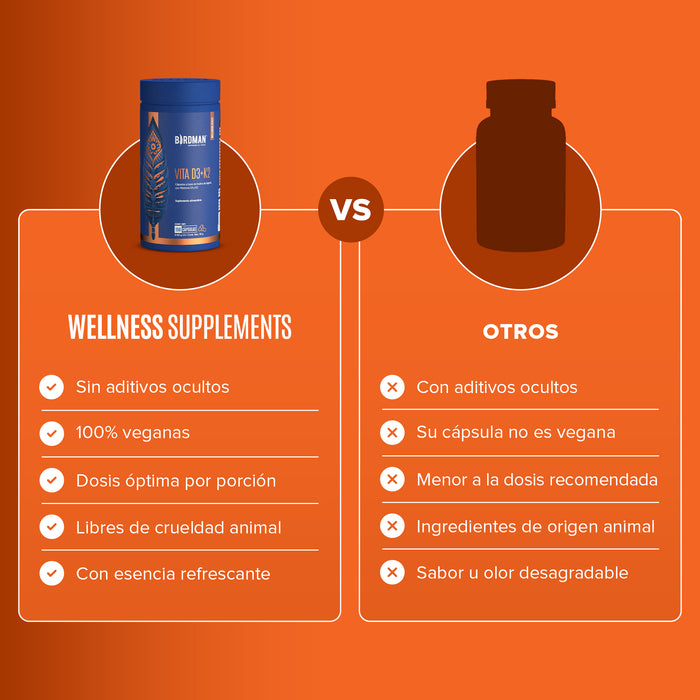 Vitamina D3 + K2 - 150 Porciones