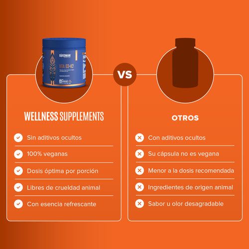 Vitamina D3 + K2 - 300 Porciones