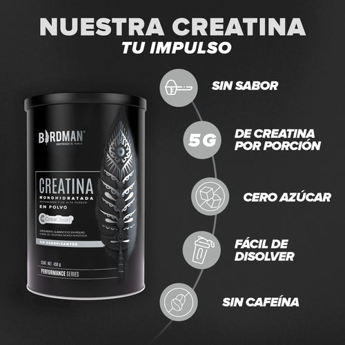 Creatina Monohidratada 450 g - 90 Servicios