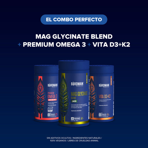 Mag Glycinate Blend - Glicinato y Citrato de Magnesio - Sabor Limón - 30 Porciones