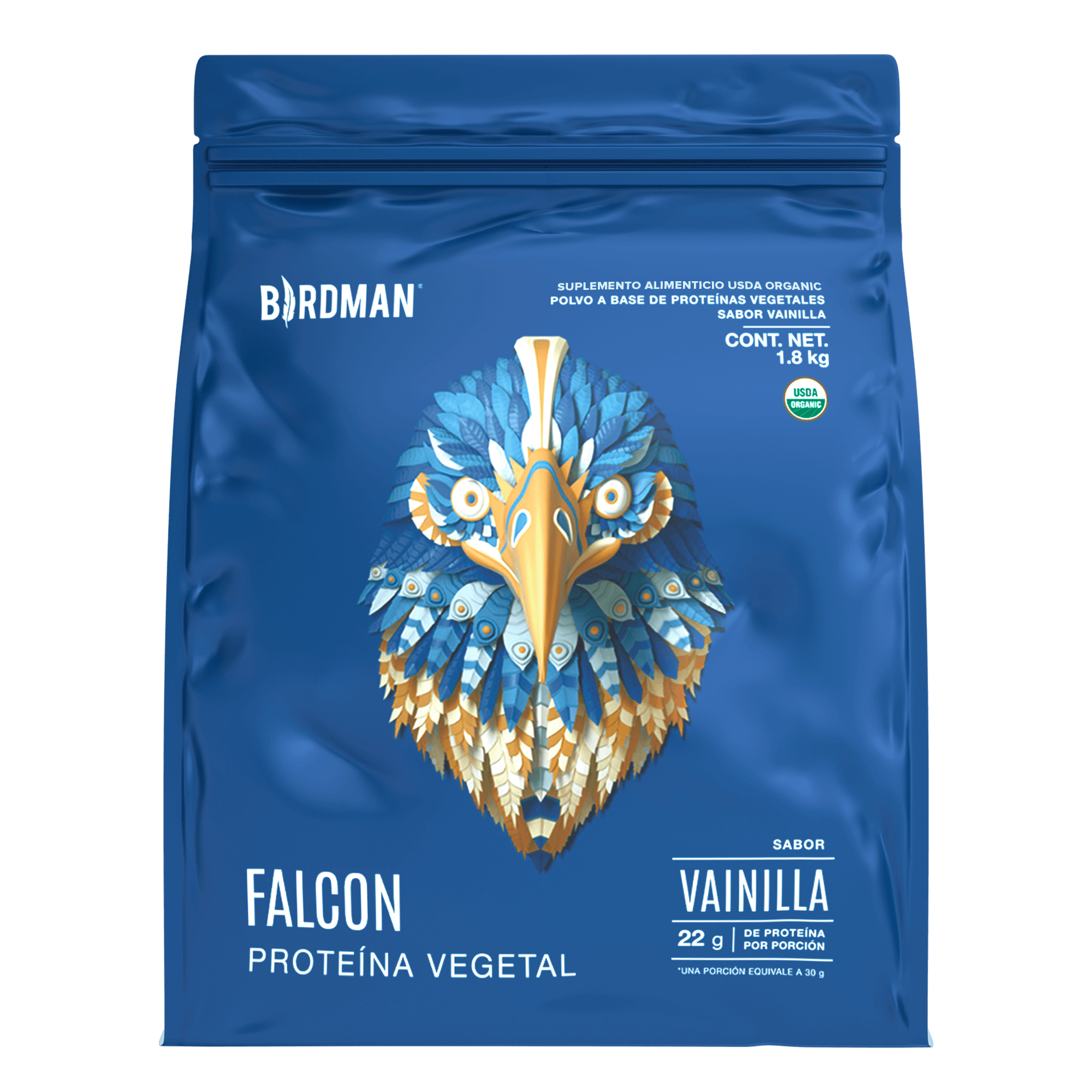 Falcon Protein Vainilla 1.8 kg - 60 Servicios pack