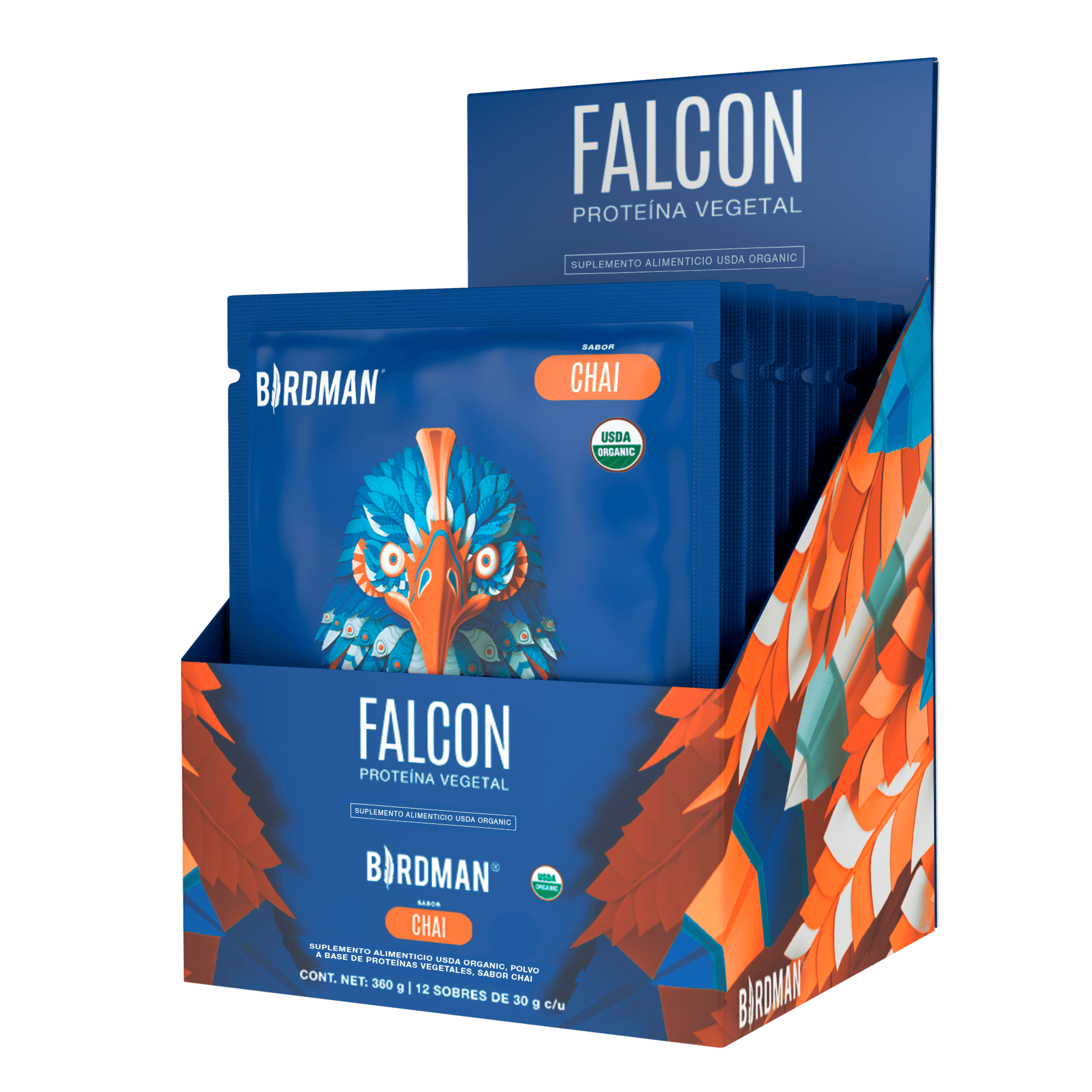 Falcon Protein Chai 12 Pack Sobres