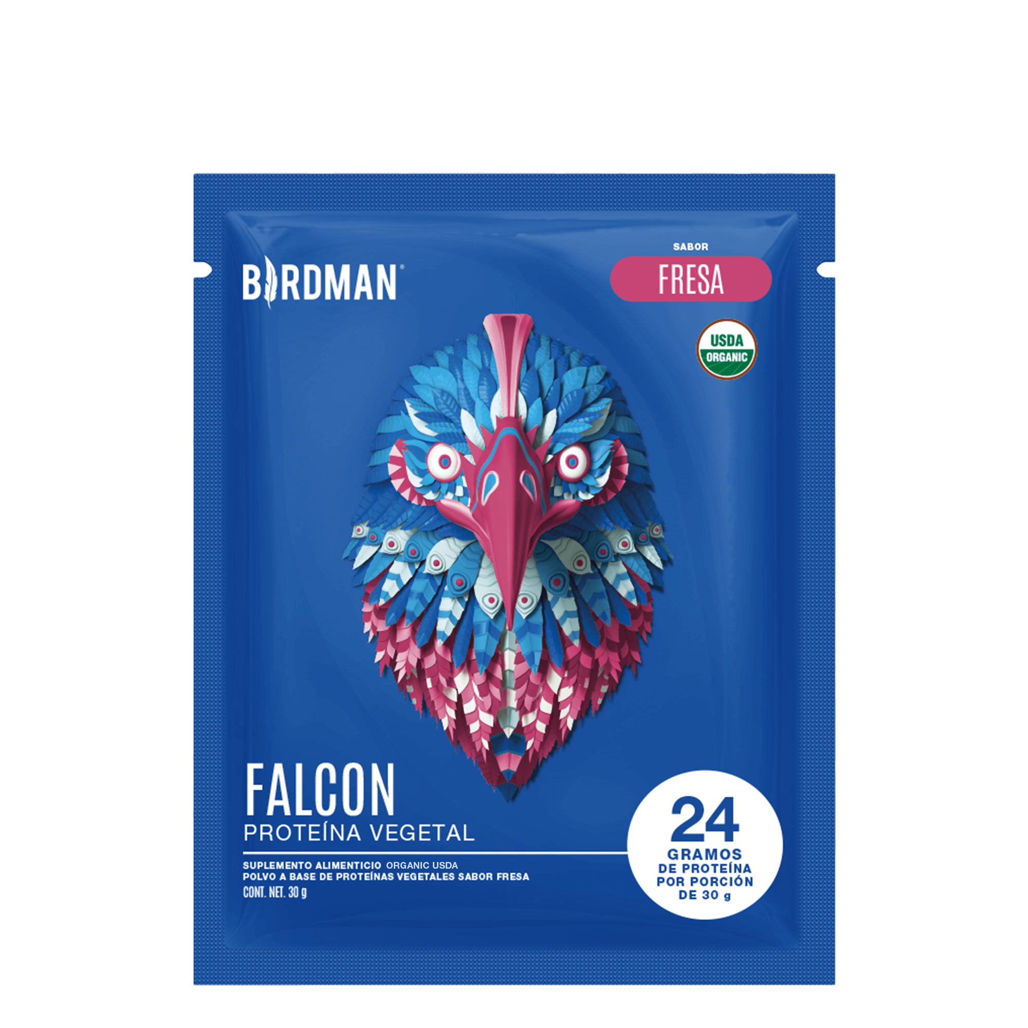 Falcon Protein Fresa 12 Pack Sobres