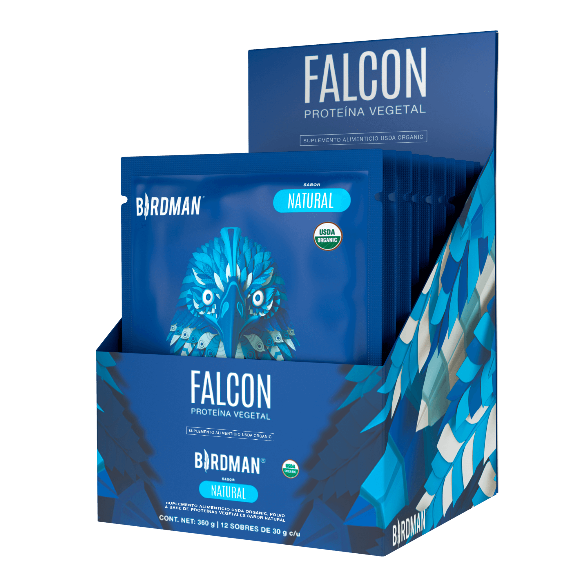 Falcon Protein Natural 12 Pack Sobres