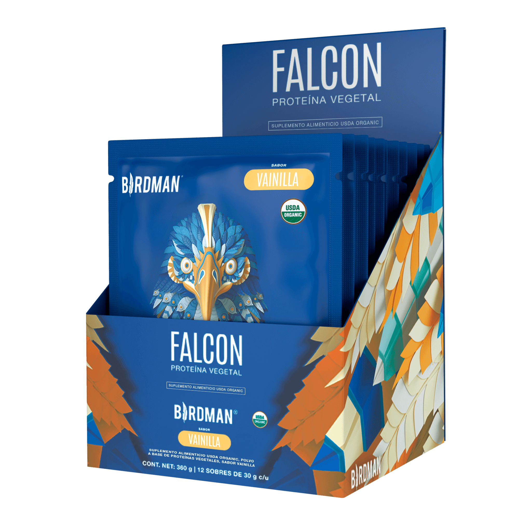 Falcon Protein Vainilla 12 Pack Sobres