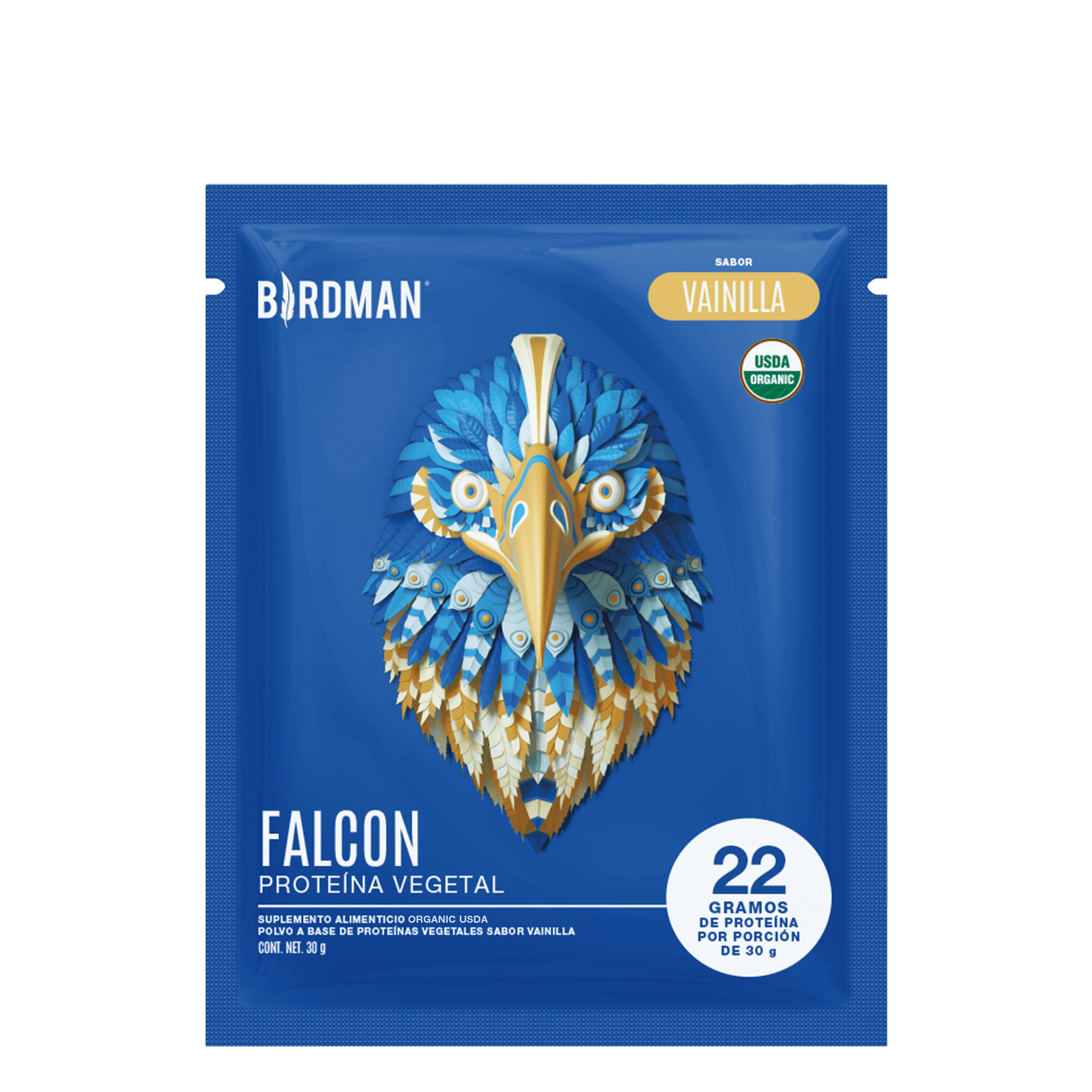 Falcon Protein Vainilla 12 Pack Sobres