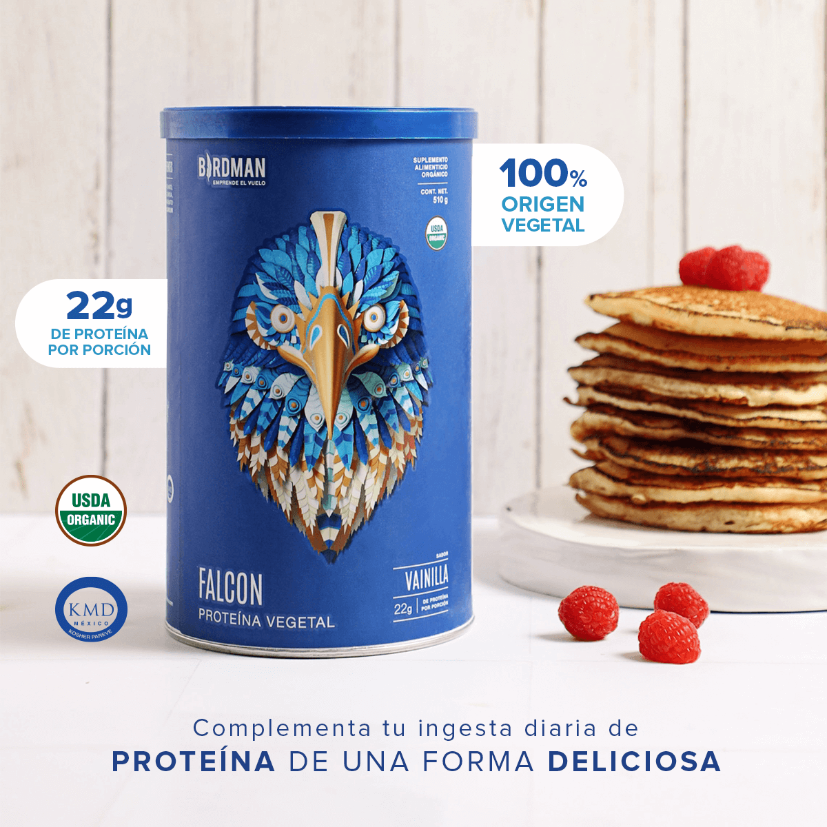 Falcon Protein Chocolate 510 g - 17 Servicios