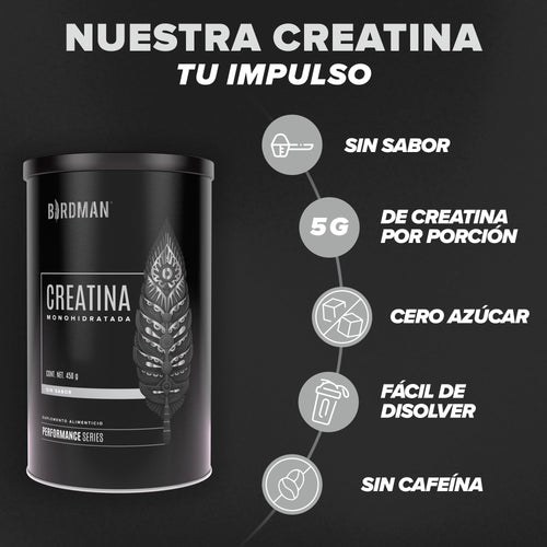 Creatina Monohidratada 450 g - 90 Servicios