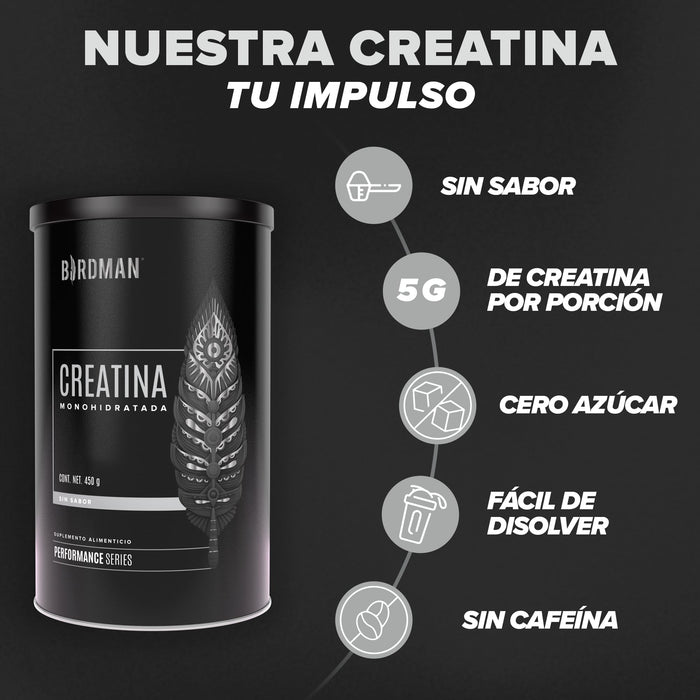 Creatina Monohidratada 450 g - 90 Servicios