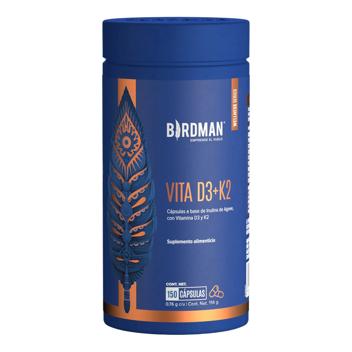 Vitamina D3 + K2 - 150 Porciones