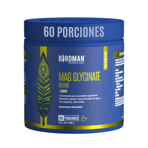 Mag Glycinate Blend - Glicinato y Citrato de Magnesio en Polvo - Sabor Limón - 60 Porciones
