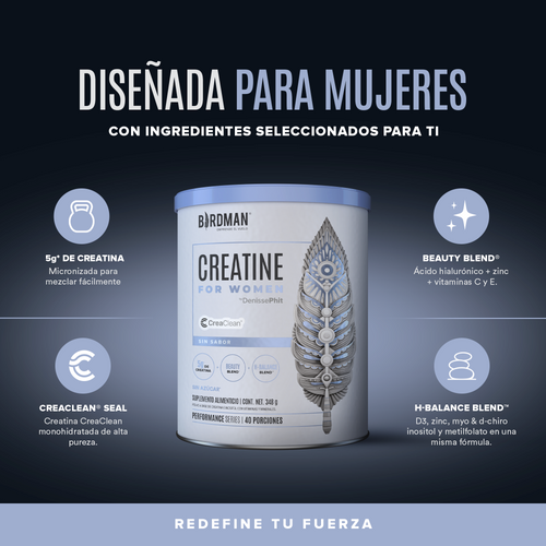 Creatine for Women - Sin Sabor - 40 Porciones